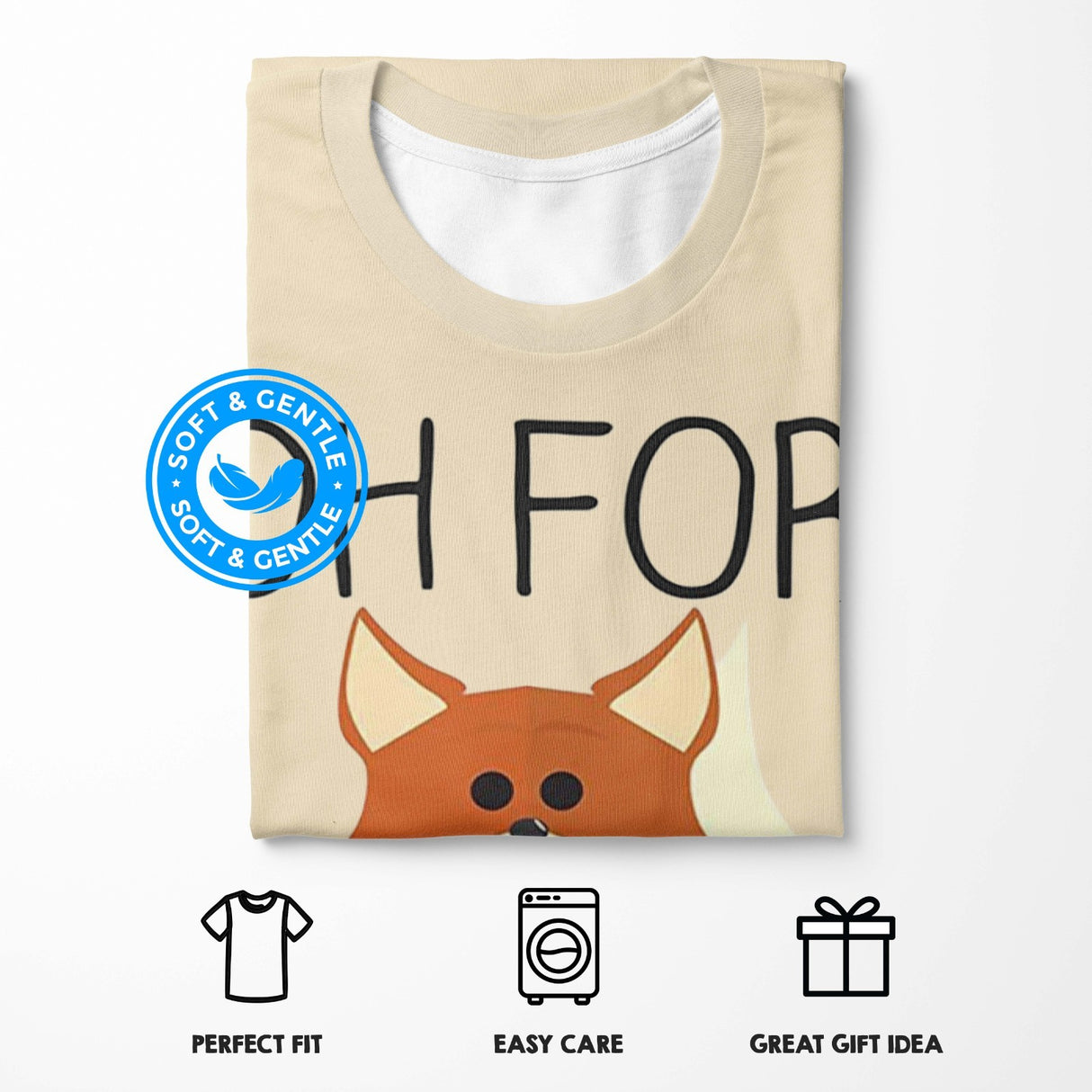 Oh For Fox Sake Saying Custom Personalised T-Shirt Unisex Choose Your Colour