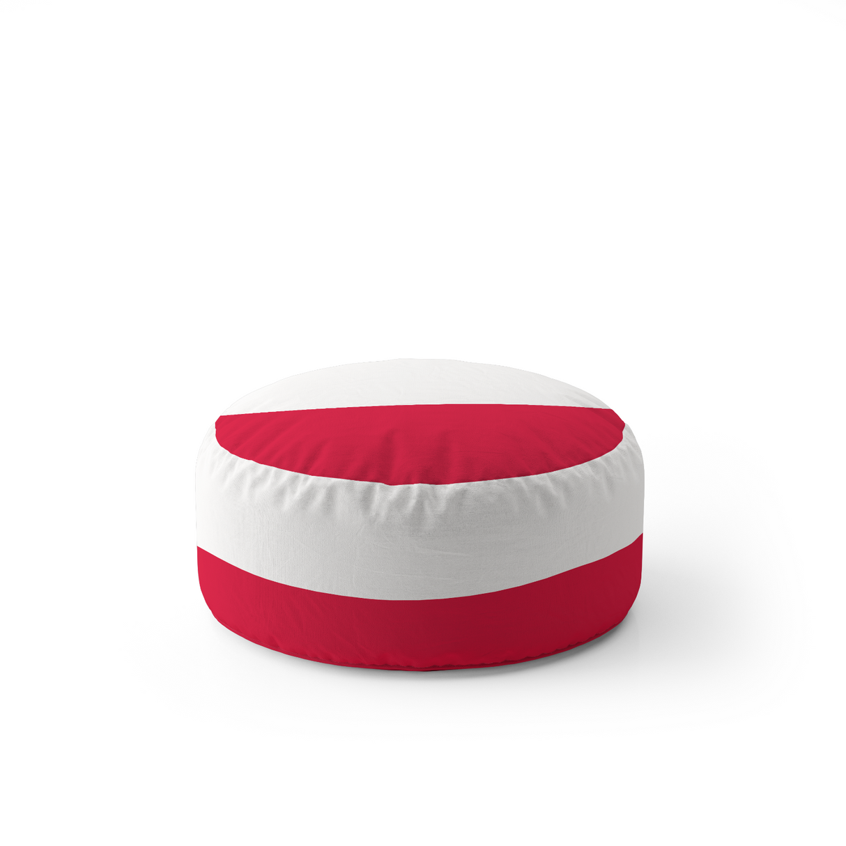 Poland Flag Polish Design Ottoman Filled Pouffe Footrest Washable Cover Custom