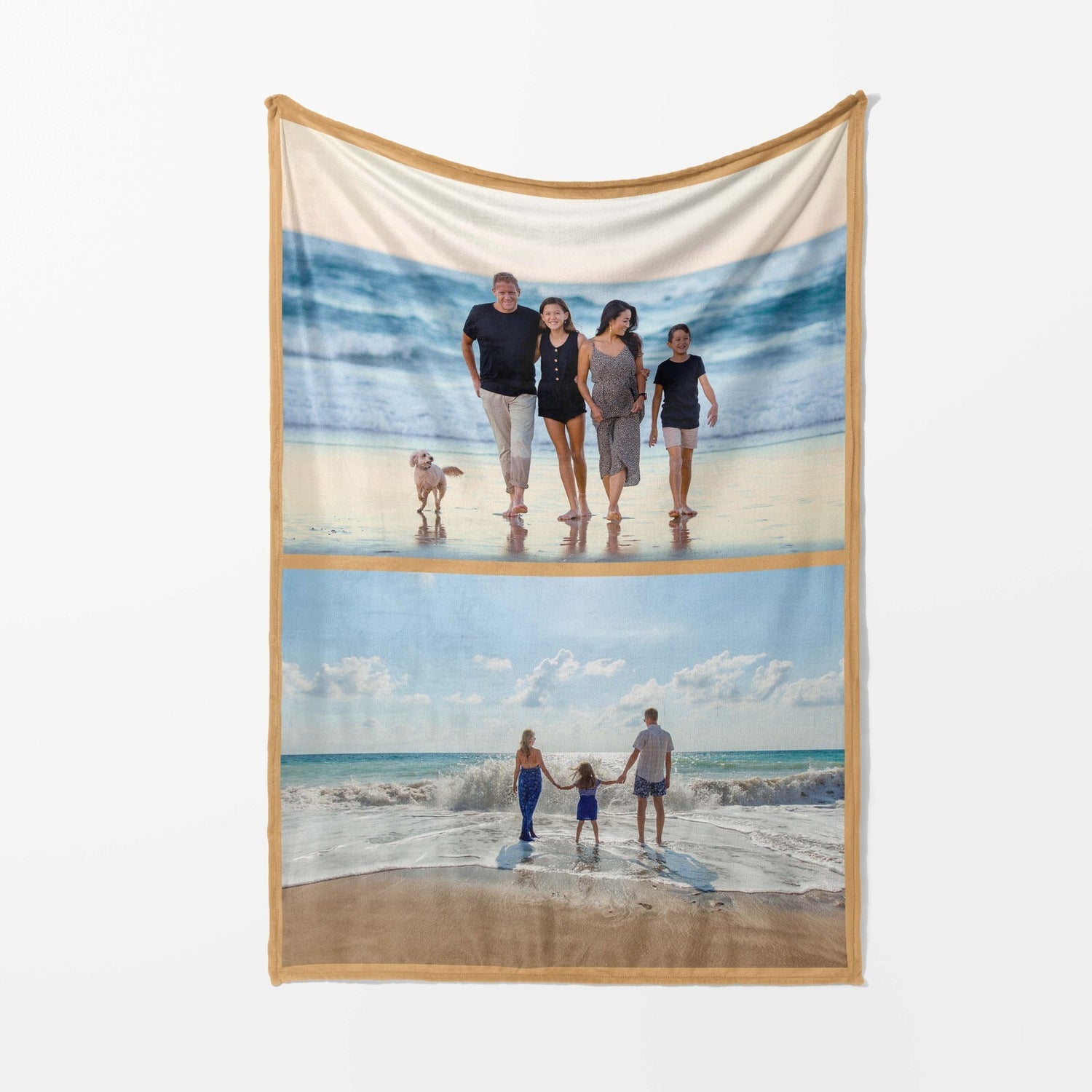 Upload Your Own Photos Custom Made Soft Warm Fleece Memory Blanket Throw Decor