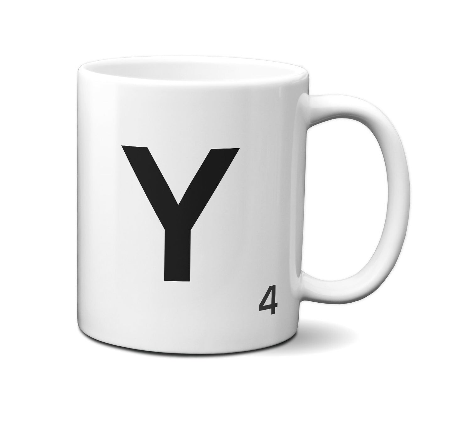Scrabble Inspired Letter Mug Personalised Gift AZ Letters Gift 11oz Ceramic