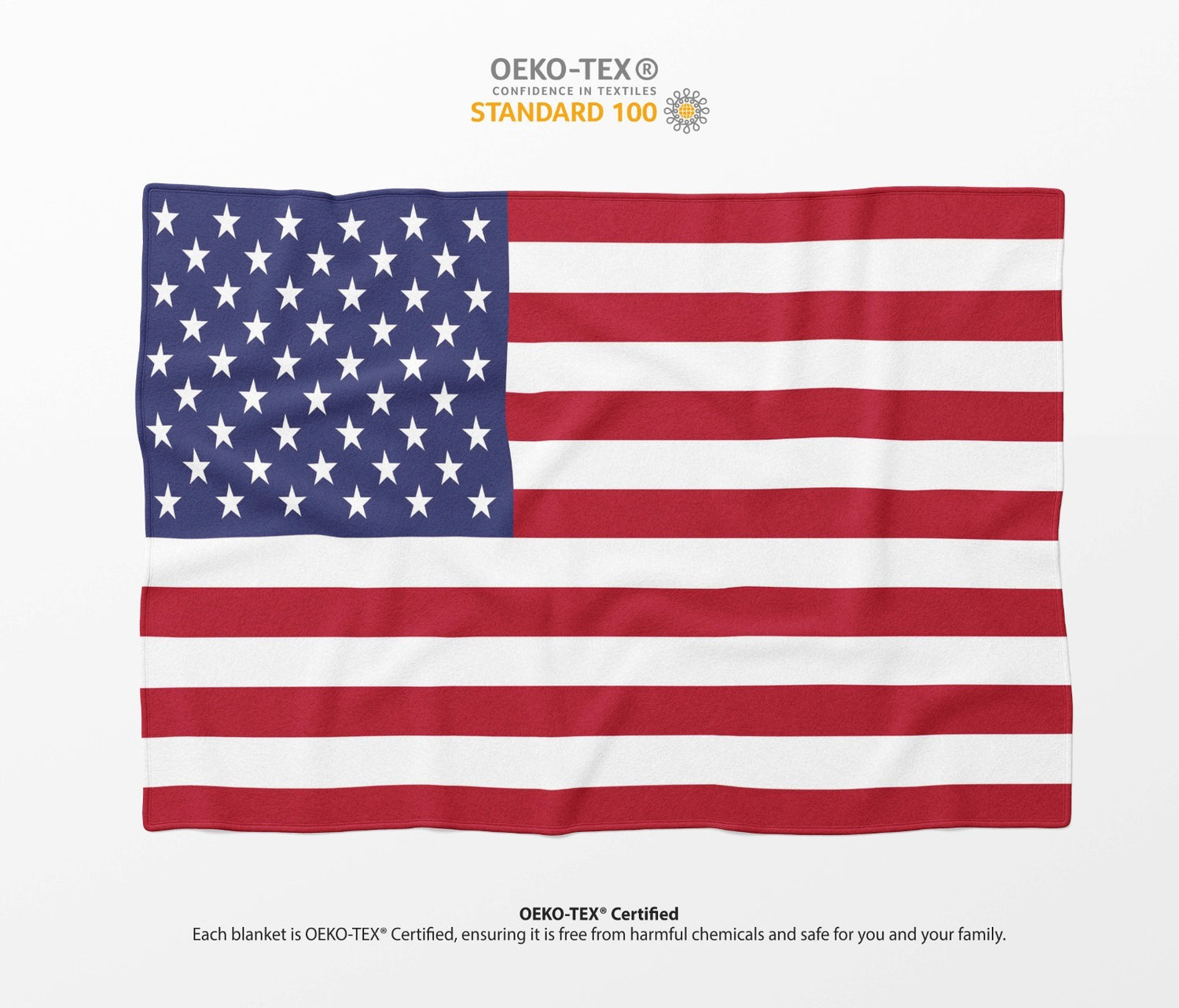 USA Flag America Fleece Blanket Home Decor Throw Gift Cosy Custom Made Soft