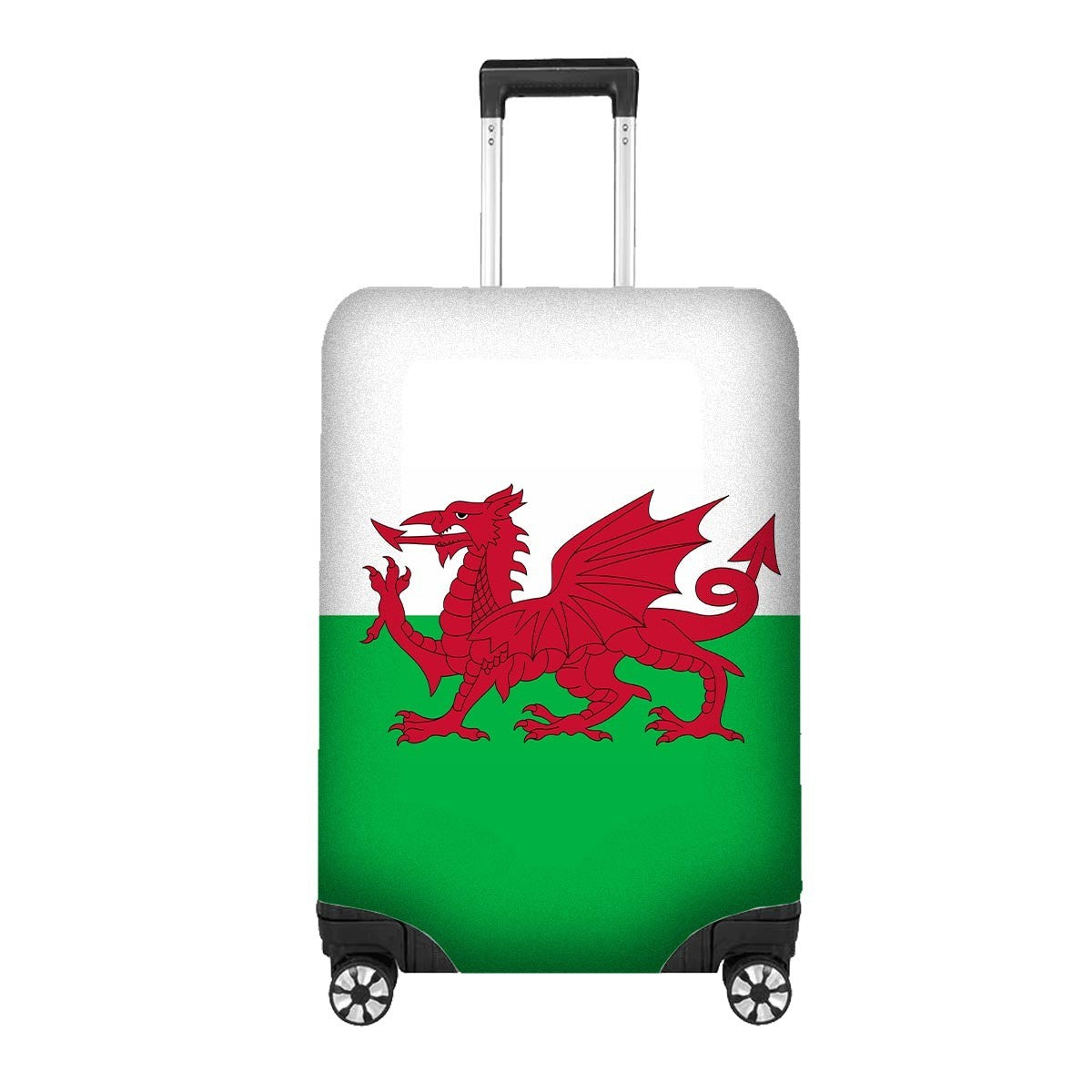 Welsh Flag Custom Suitcase Cover Travel Gift Stretch Fit Luggage Protector