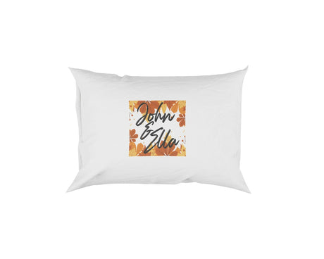 Personalised Name Autumn Leaves Soft Pillowcase Pillow Case Cover