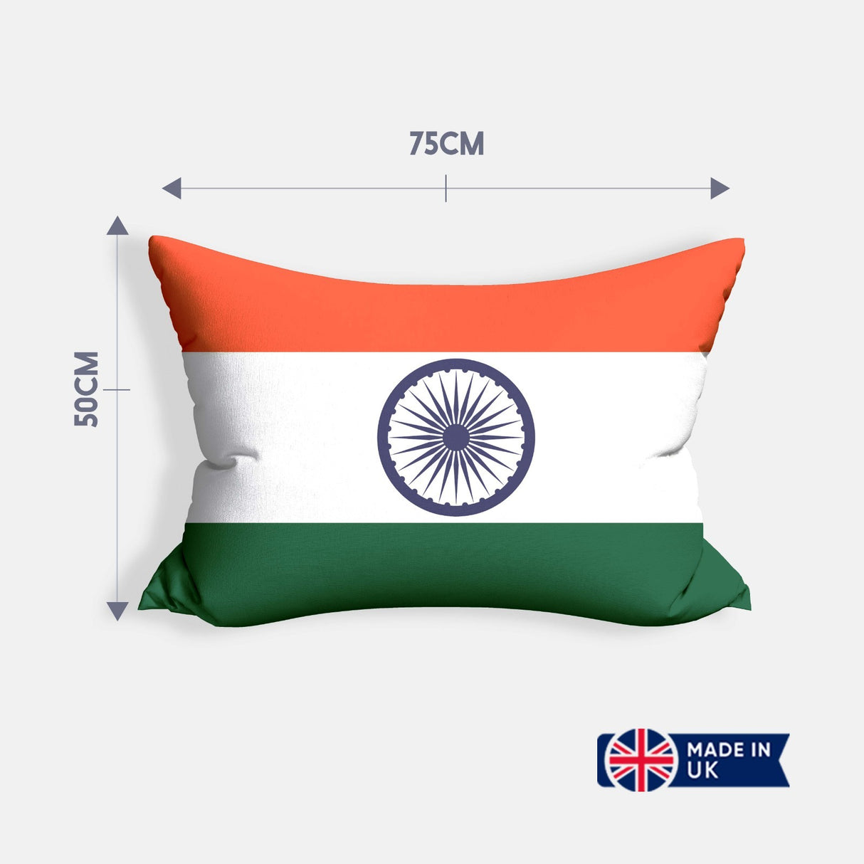 Indian Flag - Cozy Bed Design Custom Made Novelty Printed Soft Pillowcase Pillow
