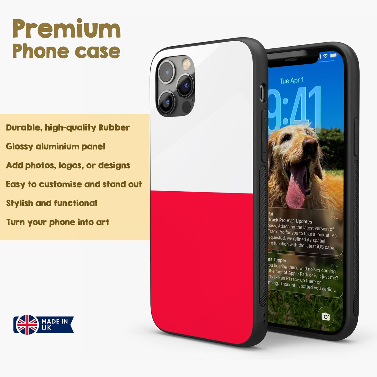 Poland Flag Polish Design Printed iPhone Case Black TPU Cover Protector Custom