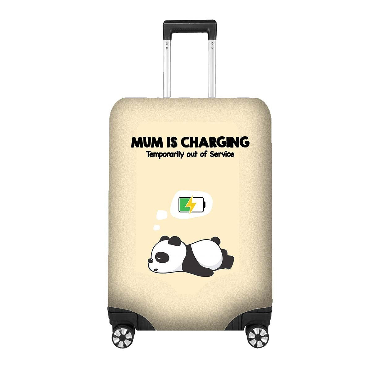 Mum is Charging Funny Animal Novelty Custom Luggage Cover Personalise Suitcase