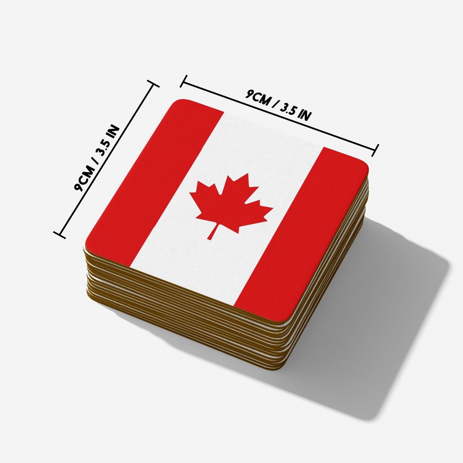 Canada Flag Canadian Design Coffee Tea Mug Cup Set Coaster - Gift Him Her Custom