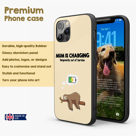 Mum Is Charging Funny Animal Personalised Custom Cover Printed iPhone Black Case