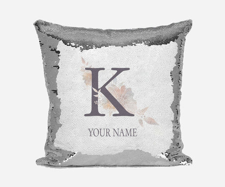Personalised Misty Dusty Pastel Alphabet Sequin Magic Cushion Cover+Pillow Kids