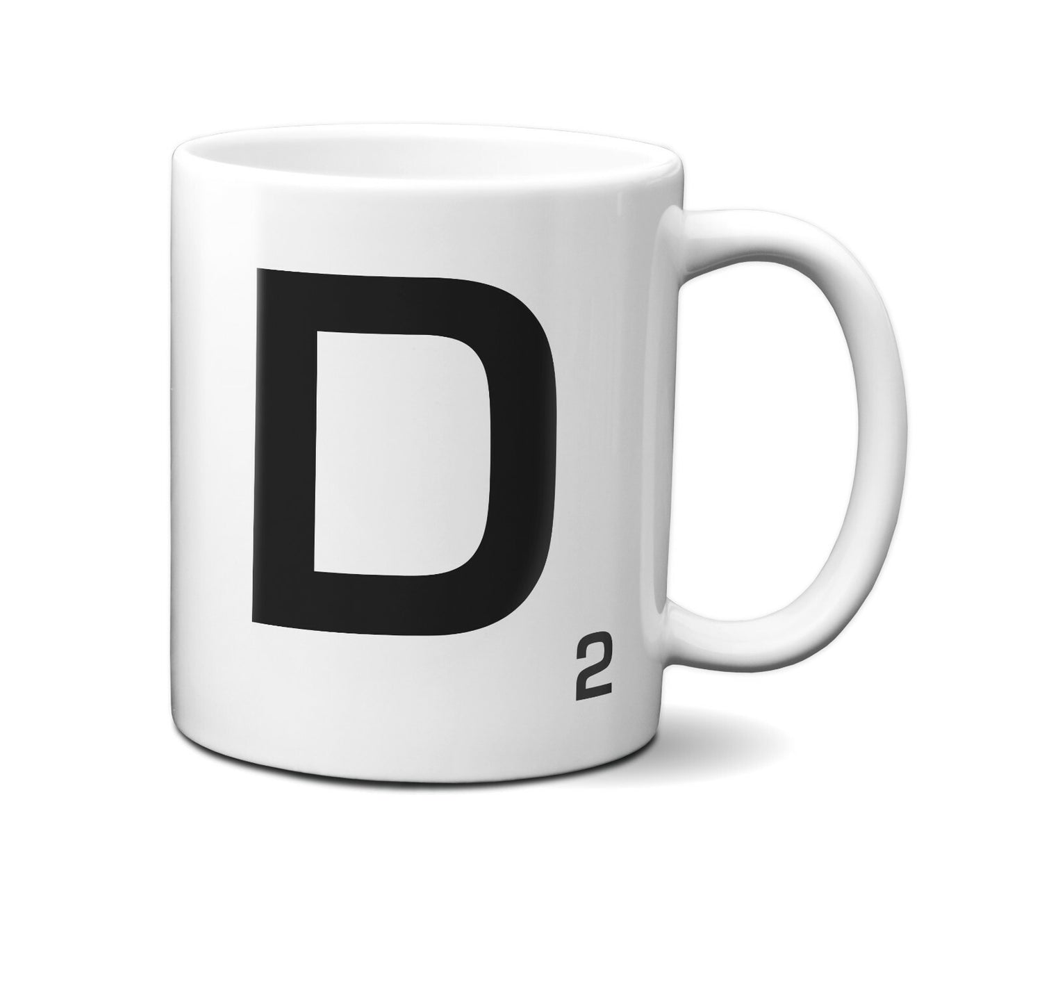 Scrabble Inspired Letter Mug Personalised Gift AZ Letters Gift 11oz Ceramic