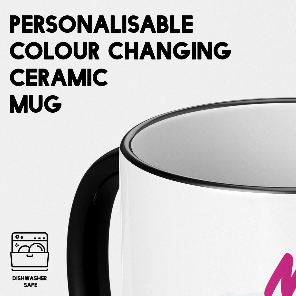 Personalised Custom Name Mermaid Heat Sensitive Colour Changing Novelty Mug