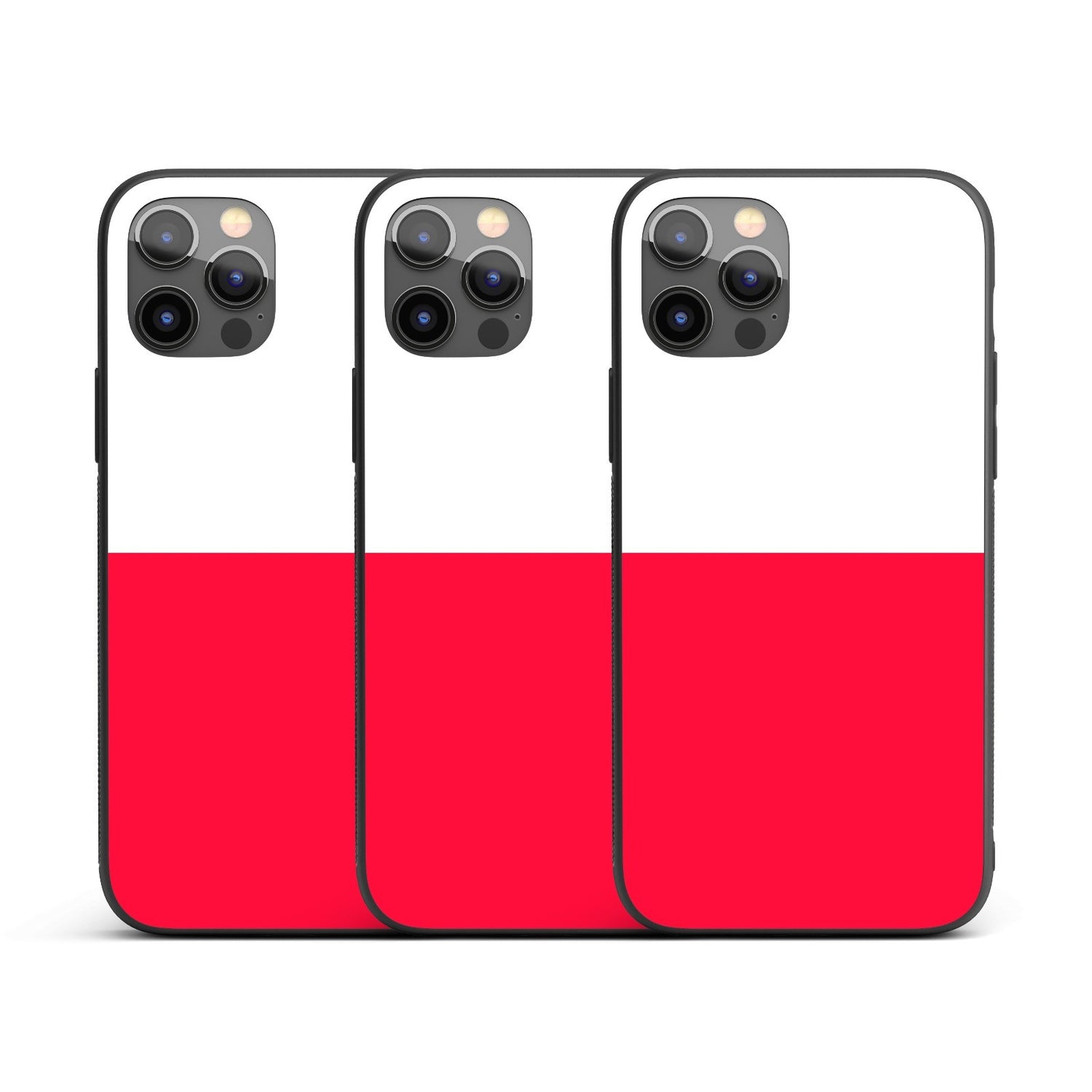 Poland Flag Polish Design Printed iPhone Case Black TPU Cover Protector Custom