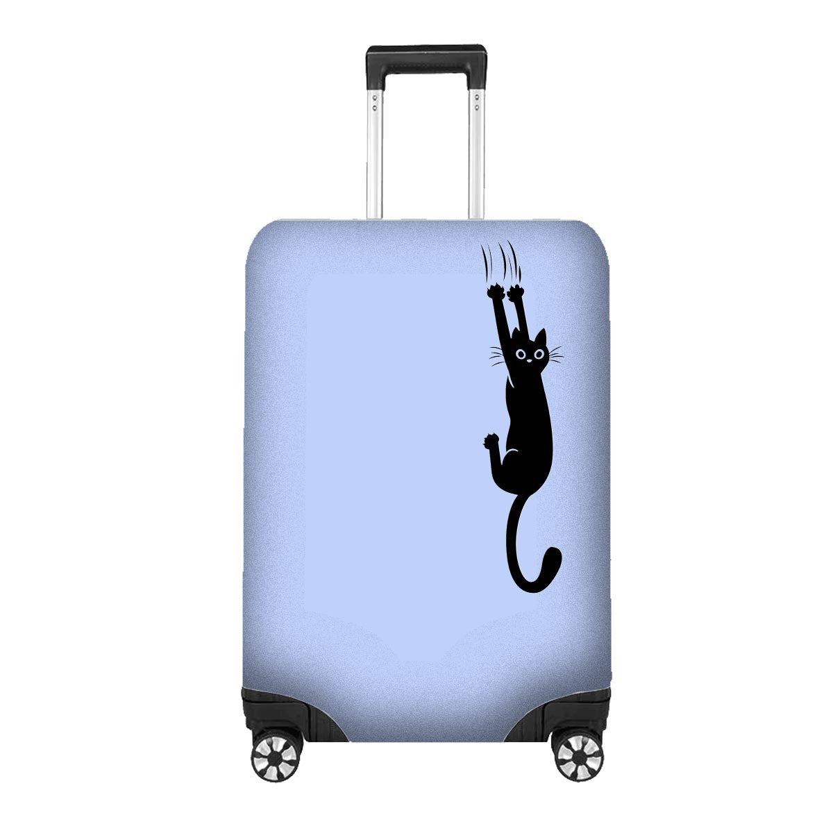 Black Cat Slipping Scratch Luggage Cover – GIft Personalised Suitcase Protector