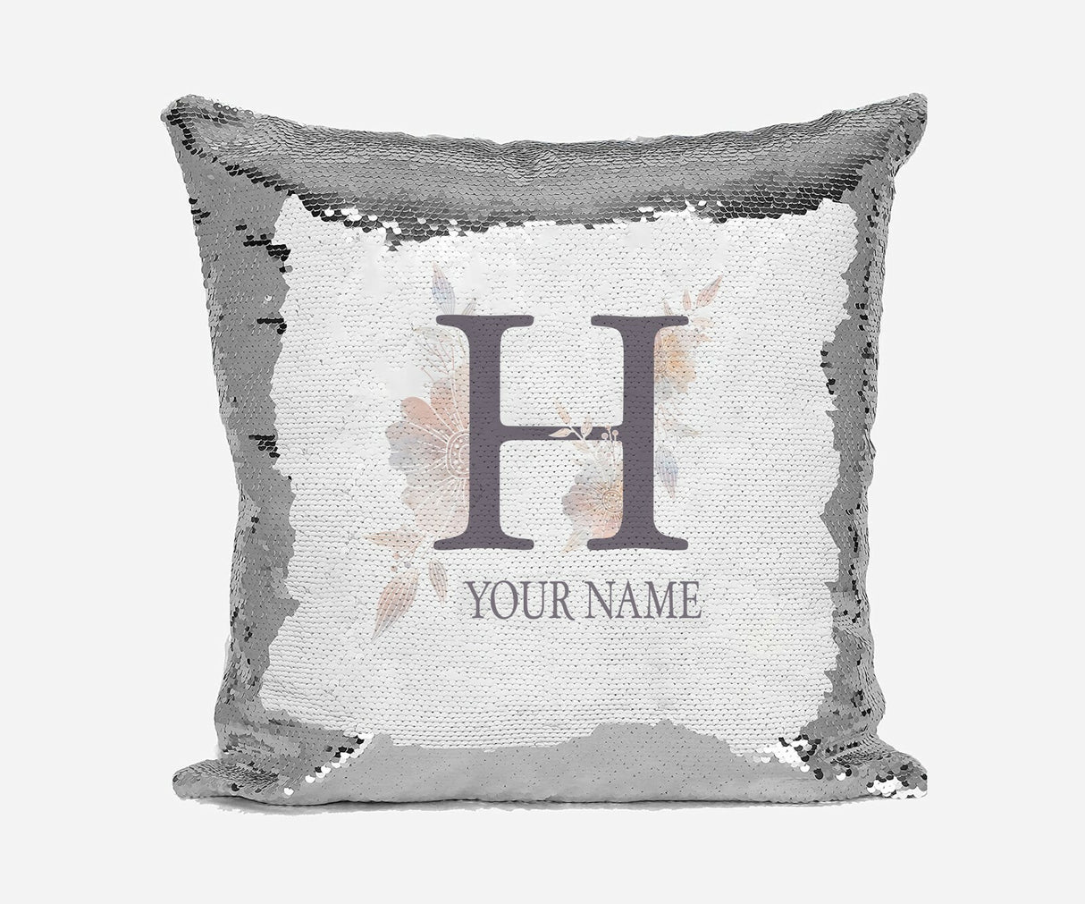 Personalised Misty Dusty Pastel Alphabet Sequin Magic Cushion Cover+Pillow Kids