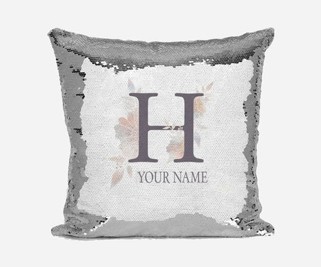 Personalised Misty Dusty Pastel Alphabet Sequin Magic Cushion Cover+Pillow Kids