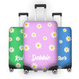 Simple Daises Name Cute Gift Custom Luggage Cover Personalise Suitcase Protector