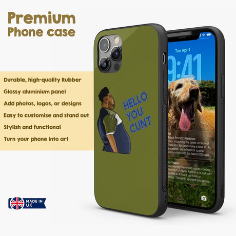 Harvey Hello You C*nt Rude Personalised Custom Cover - Printed iPhone Black Case