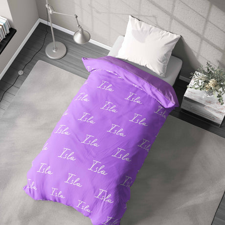 Personalised Any Name Customised Colour Soft Single Size Novelty Bed Duvet Cover