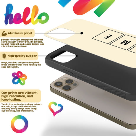 Science Chemistry Alphabet Name Personalised Custom - Printed iPhone Black Case