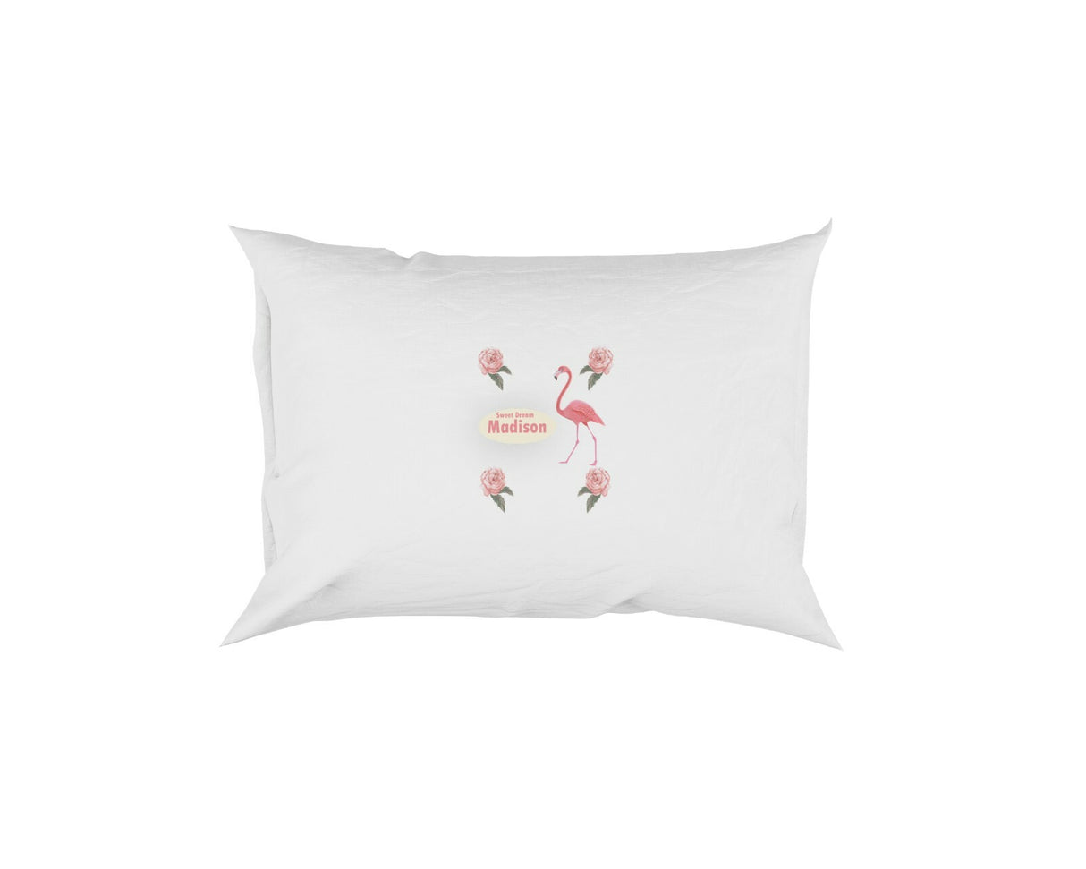 Flamingo Roses Pink Soft Pillowcase Pillow Case Cover