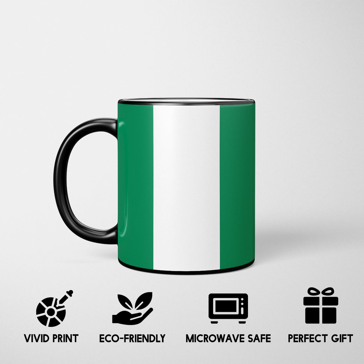 Nigeria Flag Nigerian Design Tea Gift Heat Sensitive Magic Colour Changing Mug