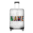 Superhero Design Gift Custom Name Luggage Cover Personalise Suitcase Protector