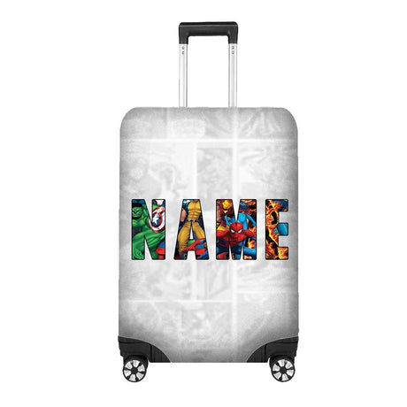 Superhero Design Gift Custom Name Luggage Cover Personalise Suitcase Protector