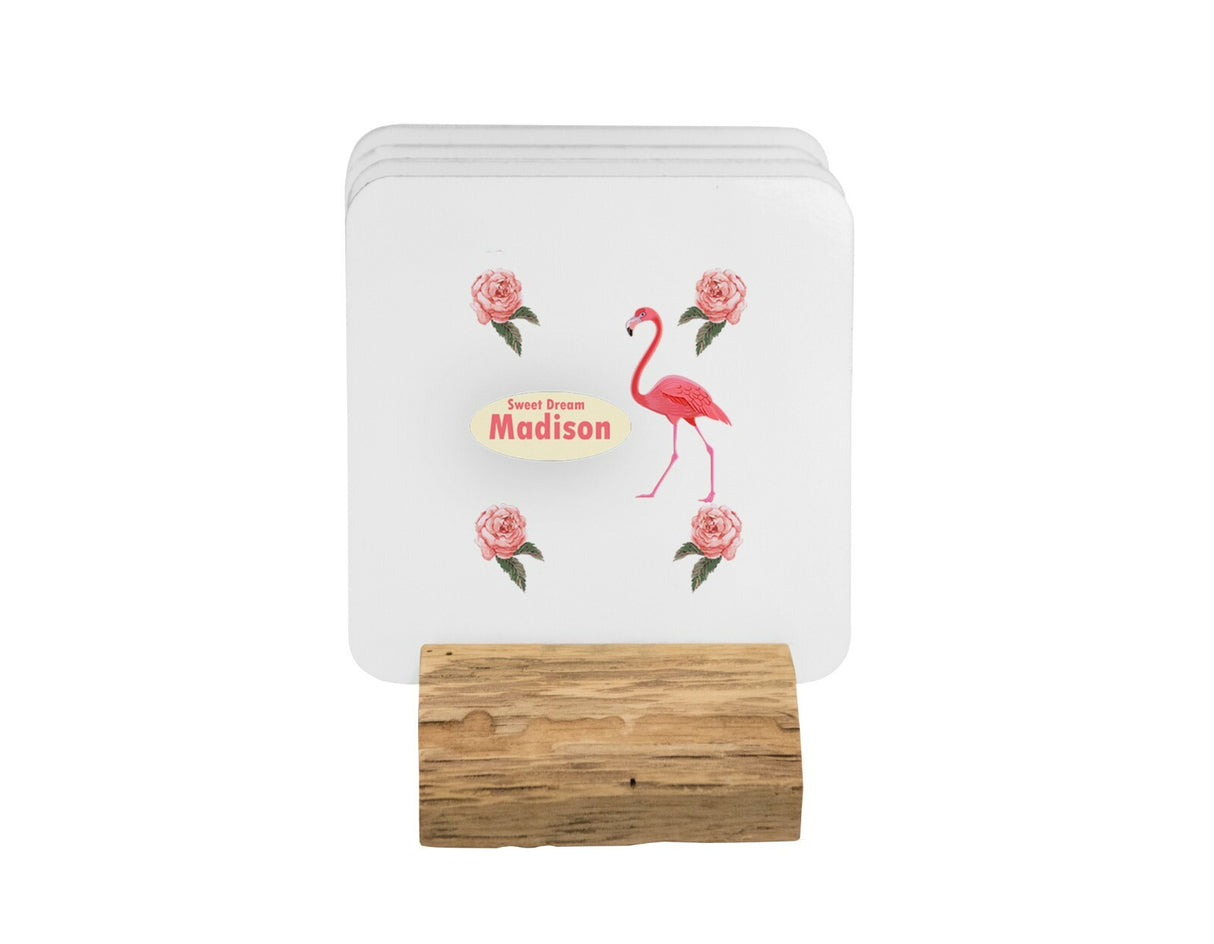 Flamingo Roses Pink Coffee Tea Mug 11oz Mug And Coaster Set Option