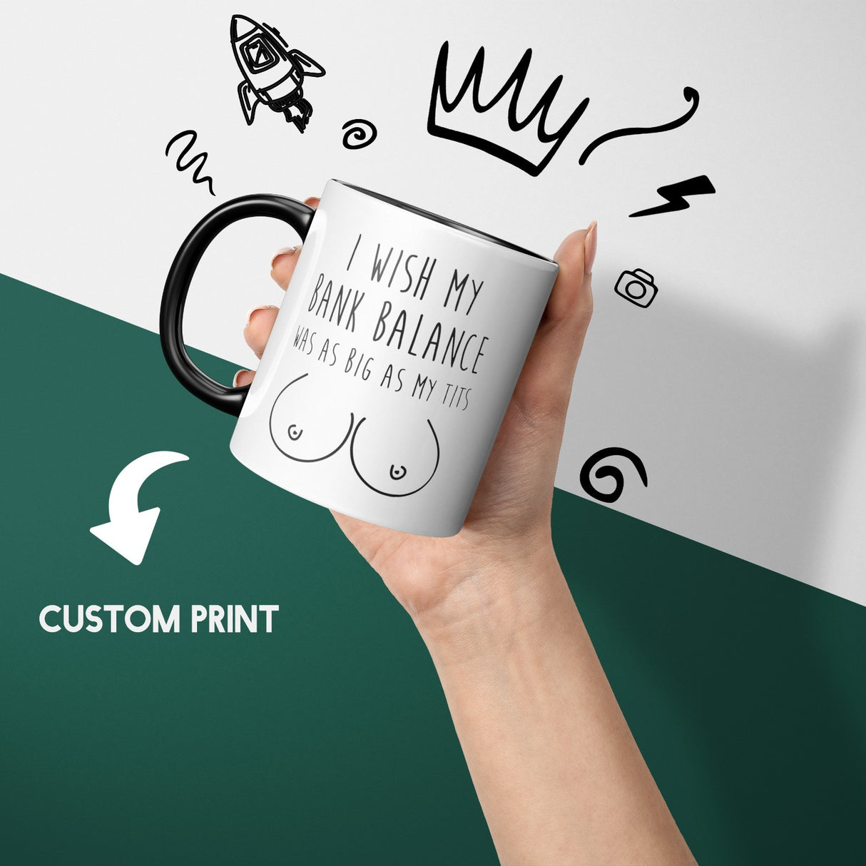 I Wish My Bank Balance Heat Sensitive Magic Colour Changing Mug Novelty Cup