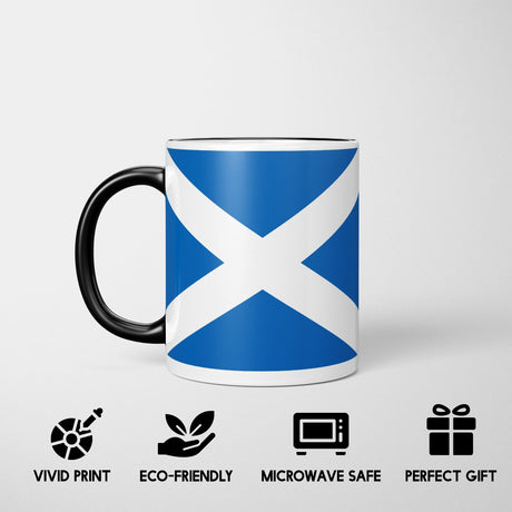 Scotland Flag Scottish Cross Heat Sensitive Magic Colour Changing Novelty Mug