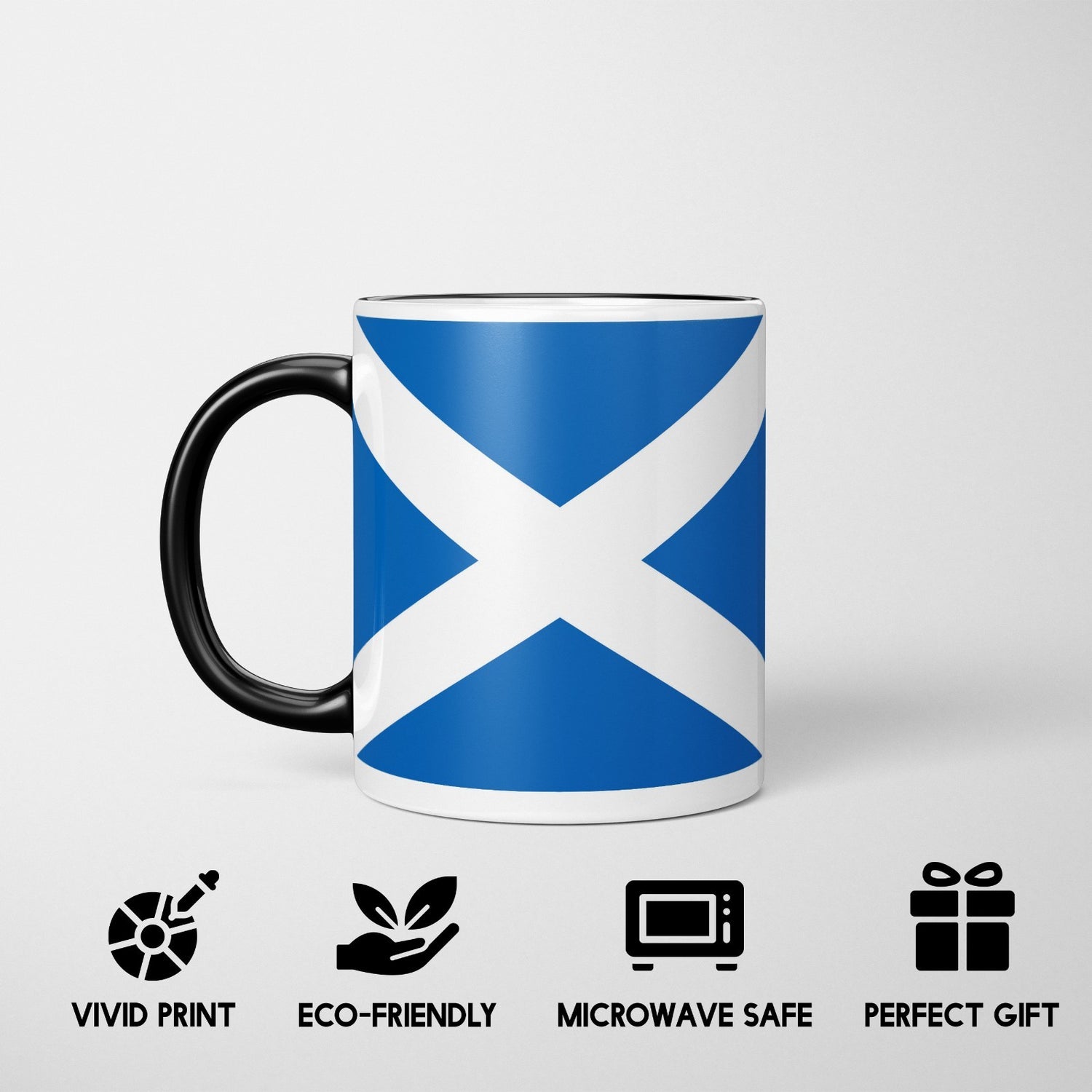 Scotland Flag Scottish Cross Heat Sensitive Magic Colour Changing Novelty Mug