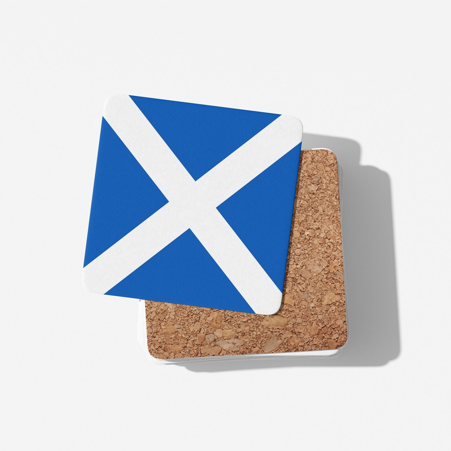 Scotland Flag Scottish Cross Custom Printed Coffee Tea Mug Coaster Gift Him Her