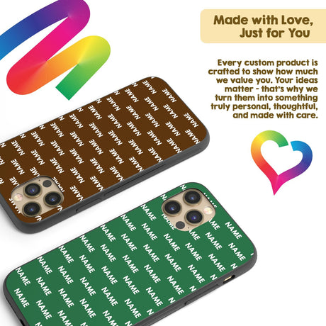 Custom Any Name Colour Font Personalised Customise Printed iPhone Black Case