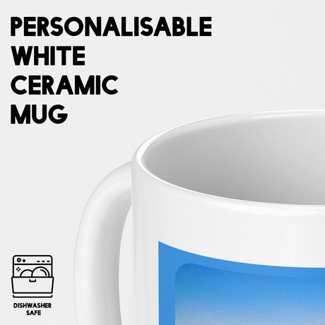 Personalised Music Player Custom Song Image Gift Coffee Tea Mug + Coaster Option