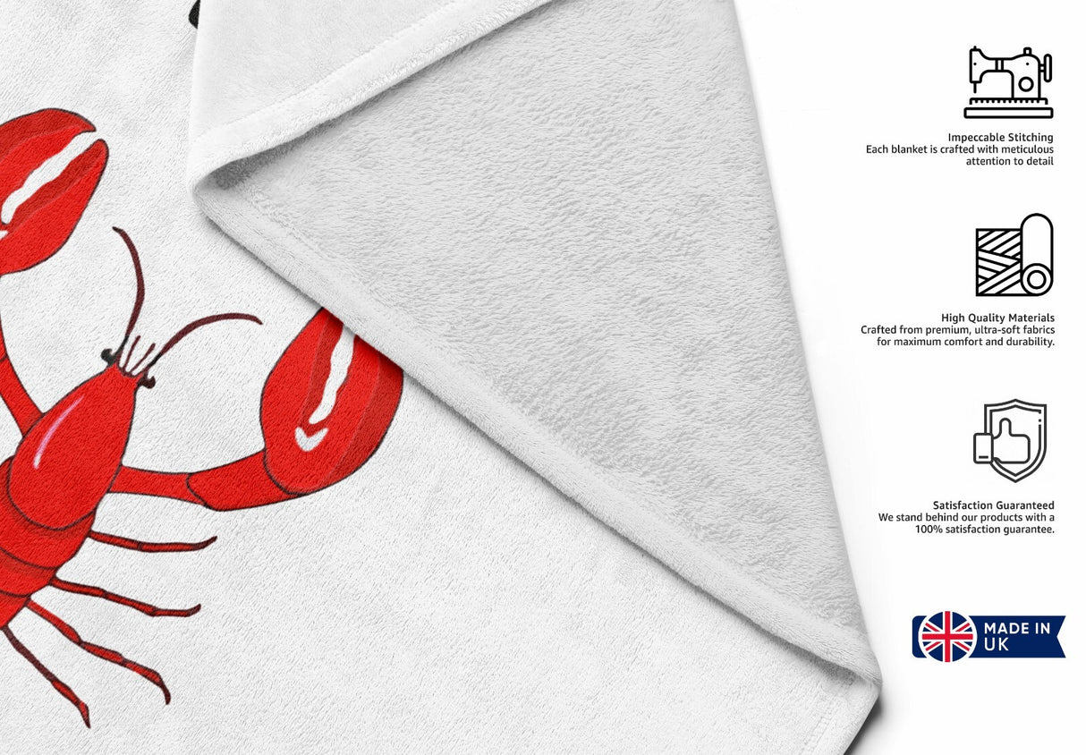 You're My Lobster Custom Coloured Cheeky Funny Romantic Beach Bath Sheet Towel