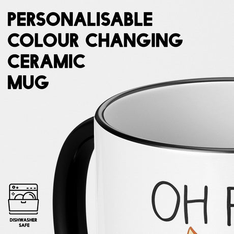 Oh For Fox Sake Heat Sensitive Magic Colour Changing Mug Novelty Drink Cup
