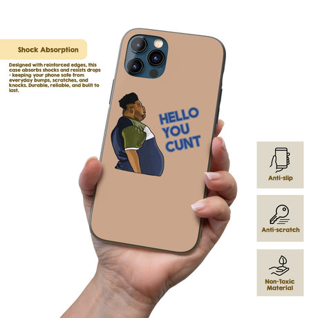 Harvey Hello You C*nt Rude Personalised Custom Cover - Printed iPhone Black Case