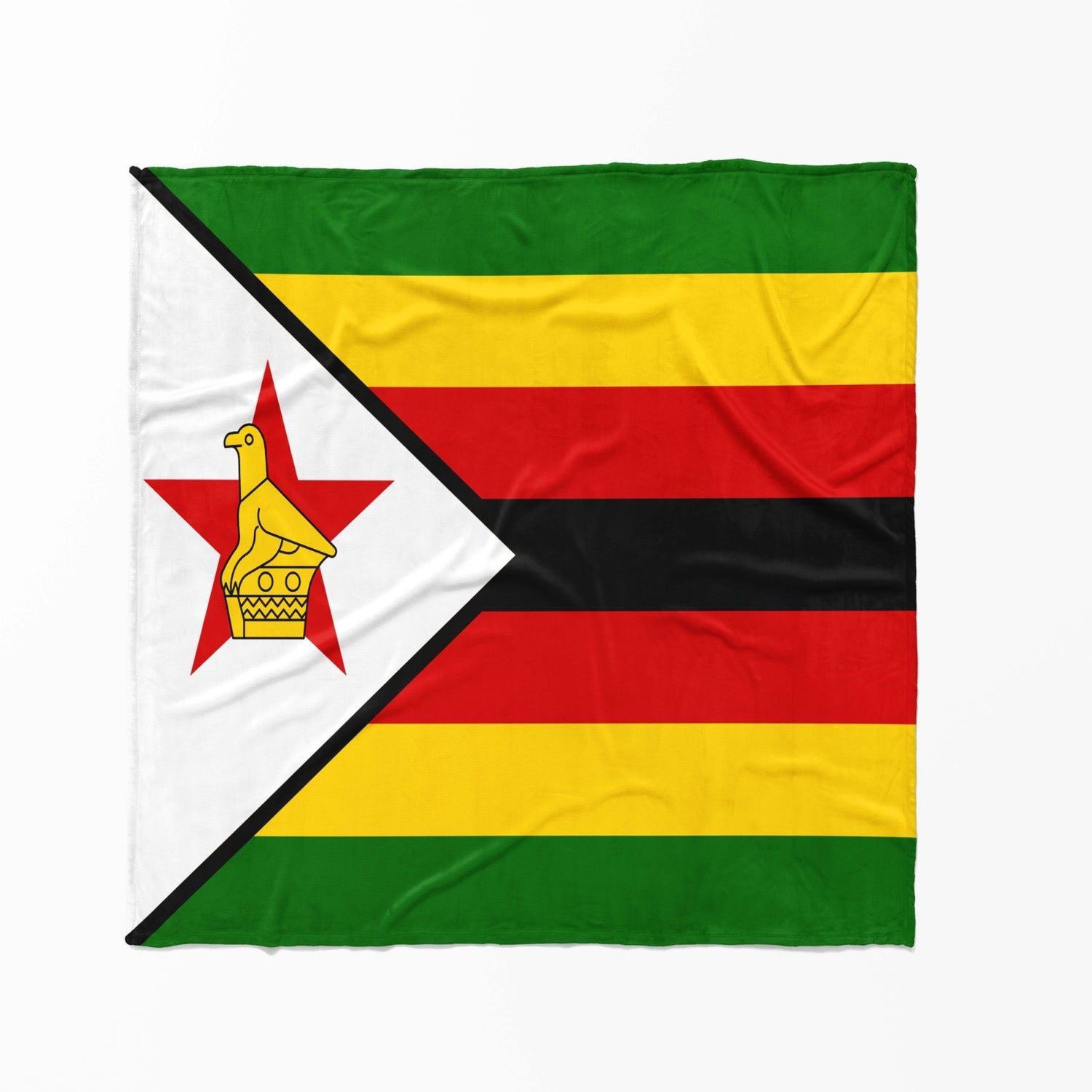 Zimbabwe Flag Patriotic Towel Highly Absorbent Beach Bath Sheet Soft Custom Gift