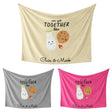 We Go Together Like Milk Cookies Valentines Anniversary Fleece Mink Blanket Gift