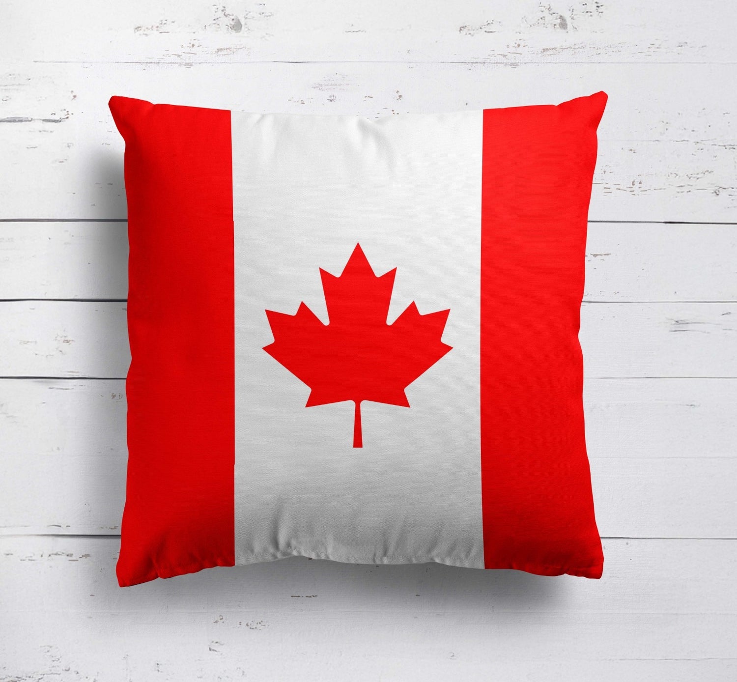 Canada Flag Canadian Design Filled Square Cushion - Decorative Throw Gift Size
