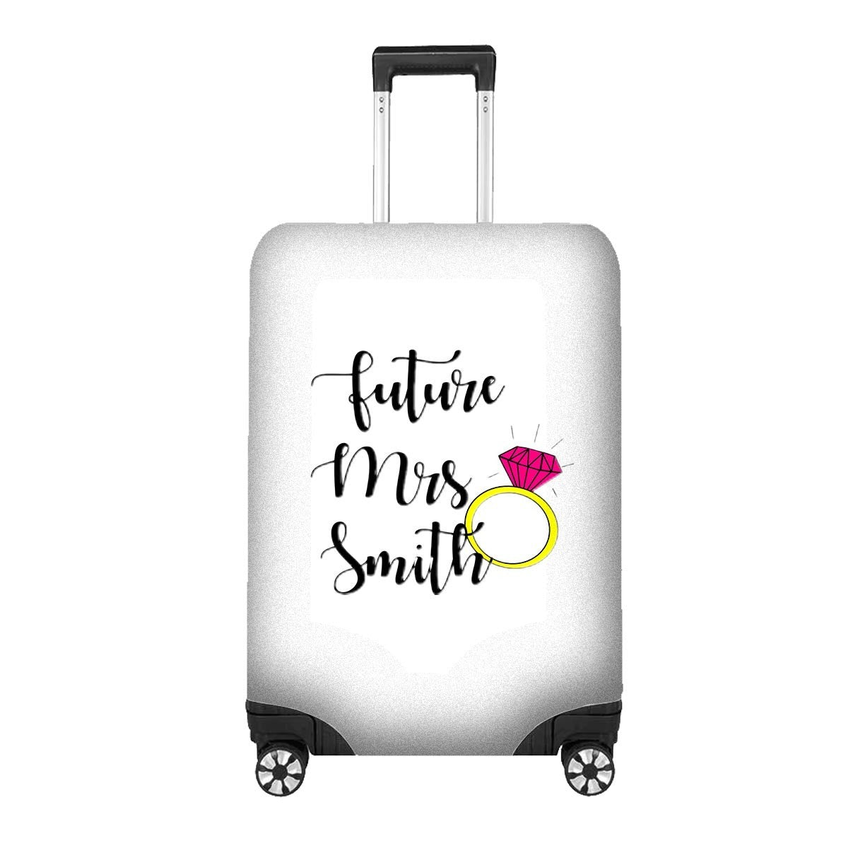 Future Mrs Name Gift Custom Wedding Luggage Cover Personalise Suitcase Protect