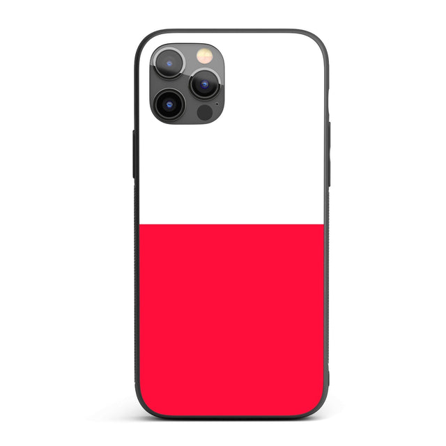 Poland Flag Polish Design Printed iPhone Case Black TPU Cover Protector Custom