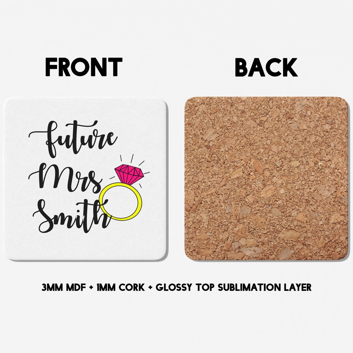 Future Mrs Fiancé Wife To Be Romantic Tea Coffee Mug Set Wedding Gift For Her