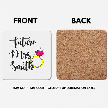 Future Mrs Fiancé Wife To Be Romantic Tea Coffee Mug Set Wedding Gift For Her