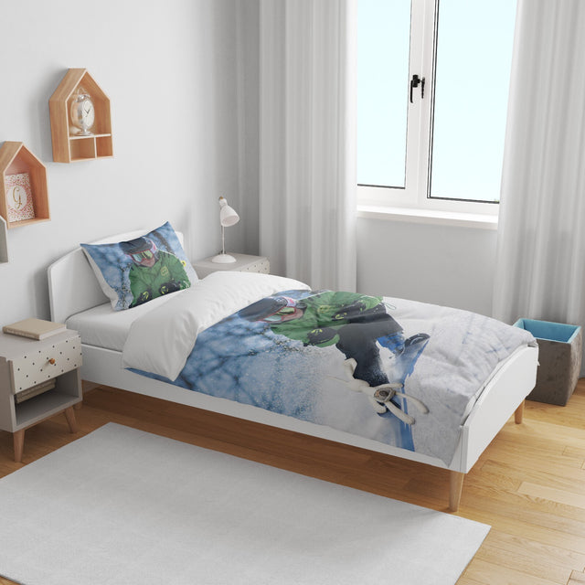 Upload Your Own Photo Personalised Toddler Cot Bedding Duvet Cover + Pillowcase