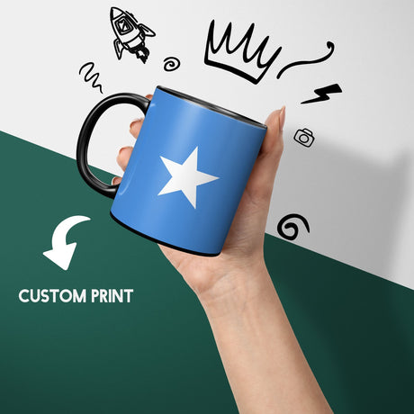 Somalia Flag Design Tea Gift Heat Sensitive Magic Colour Changing Mug Custom