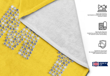 Personalised Any Name Diamond Gems Any Colour Absorbent Beach Bath Sheet Towel