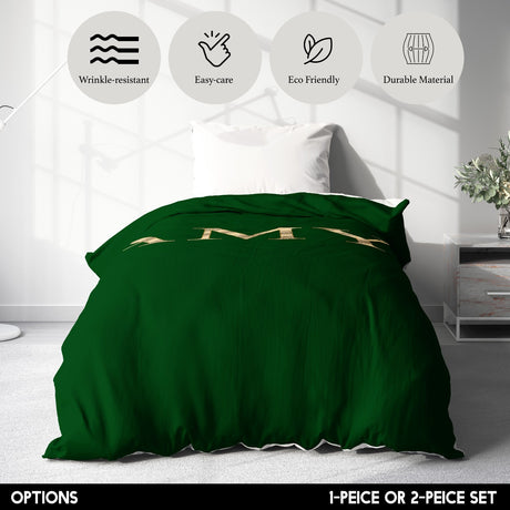 Personalised Any Name Vector Gold Font Soft Single Size Novelty Bed Duvet Cover