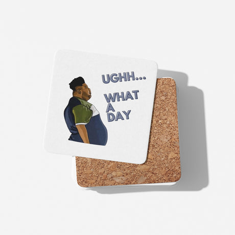 Harvey What A Day Rude Funny Cheeky Gift Coffee Tea Mug + Coaster Option Him Her
