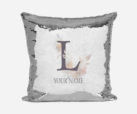 Personalised Misty Dusty Pastel Alphabet Sequin Magic Cushion Cover+Pillow Kids